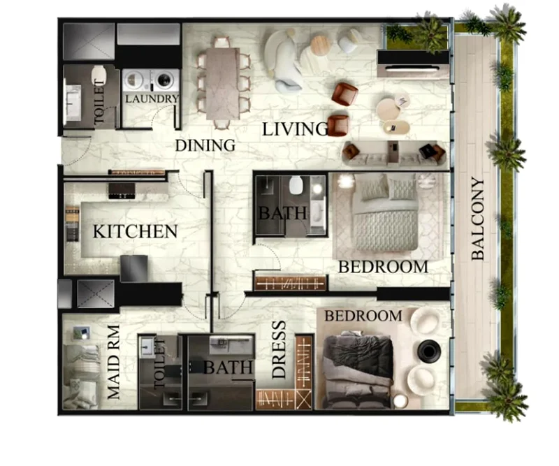 2 Bedroom